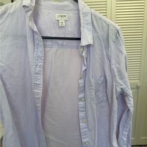 J. Crew Women's Lavender Casual Shirt